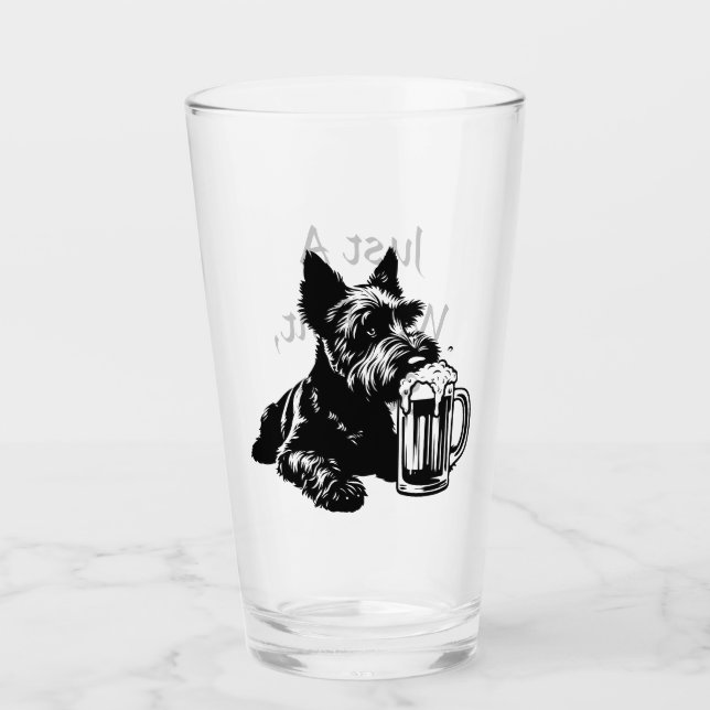 Pinta personalizada de cerveza Scotty Dog Beer (Anverso)