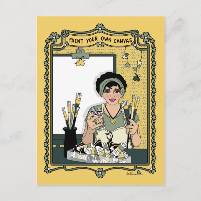 Pinta tu propia postal (Anverso)