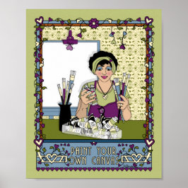 Pinta Tu Propio Lienzo_A_ Póster de 8x10