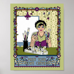 Pinta Tu Propio Lienzo_A_ Póster de 8x10