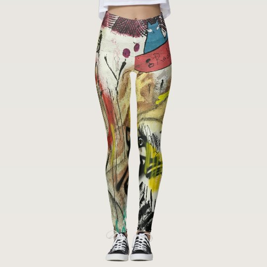 Pintada de la diversión leggings