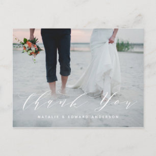 Pintada marina + foto de guión gracias postal