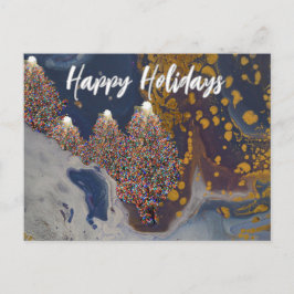 Pintado abstracto de postales de navidades