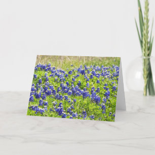 Pintado Bluebonnets 1 Tarjeta de escritura Isaías
