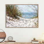 Pintado de arte acuático de Sand Dunes Beach Ocean<br><div class="desc">Hermosa pintura contemporánea verde pastel, color beige y azul claro de color acuático de dunas, playa y océano durante el verano. Un diseño para los amantes de las estaciones, la naturaleza, el tiempo libre y las vacaciones. Clásica y de moda decoración para decorar el dormitorio de su amo o de...</div>