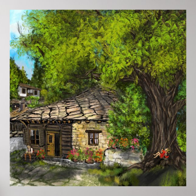 Pintado de impresión de Poster de vida familiar de (Frente)