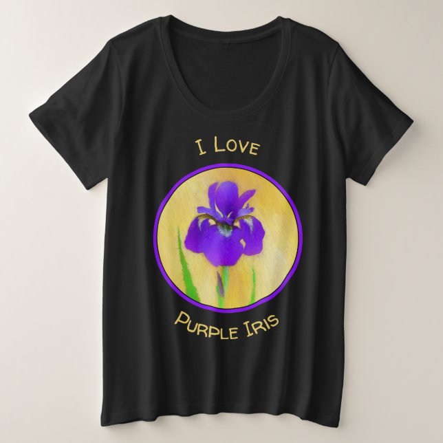 Pintado de iris morado - Perro original curado A (Anverso del diseño)