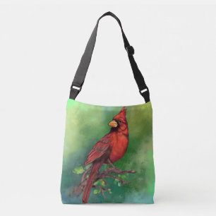Pintado de la bolsa de cardenales rojos del norte