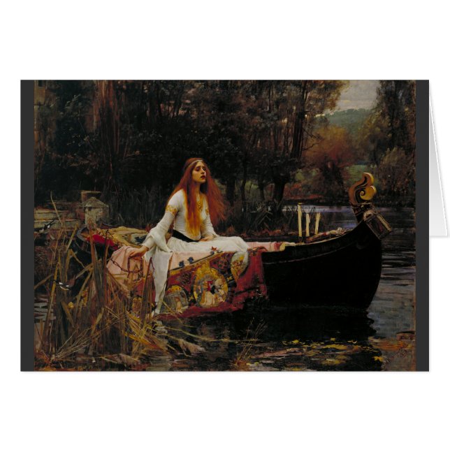 Pintado de la dama de Shallot Pre-Raphaelite (Anverso (Horizontal))