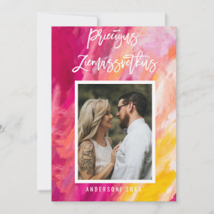 Pintado de la foto de Priecigus Ziemassvetkus en L