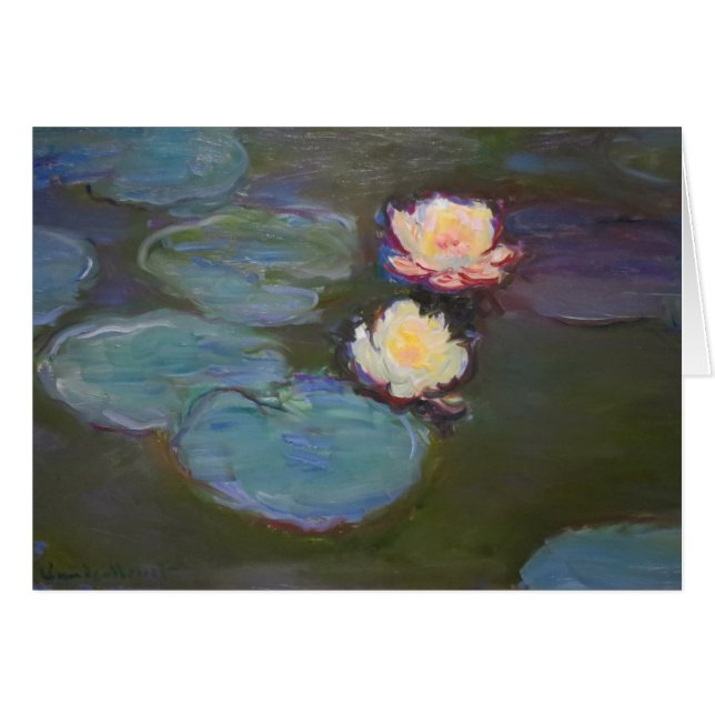 Pintado de naves acuáticas de Monet Water Lily Lil (Anverso (Horizontal))