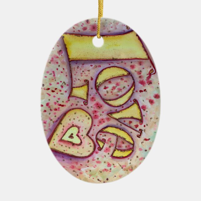 Pintado de ornamentos de palabras de amor (Frente)