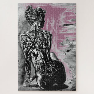 Pintado de regalo de regalo de rompecabezas Lady J