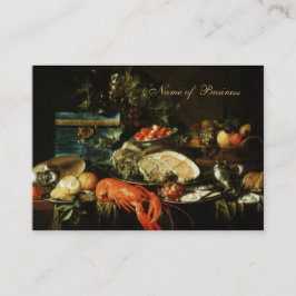 Pintado de vida del arte de época de la tarjeta de