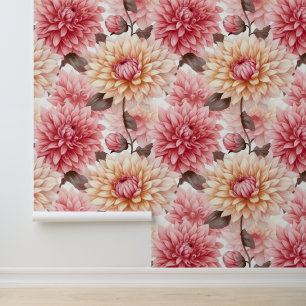 Pintado Elegante Papel de escritorio floral de Peonies