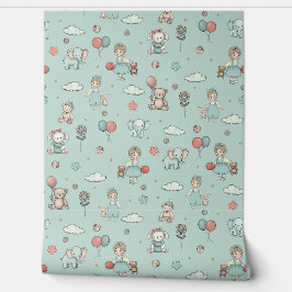 Pintado Escenario para niños Papel tapiz