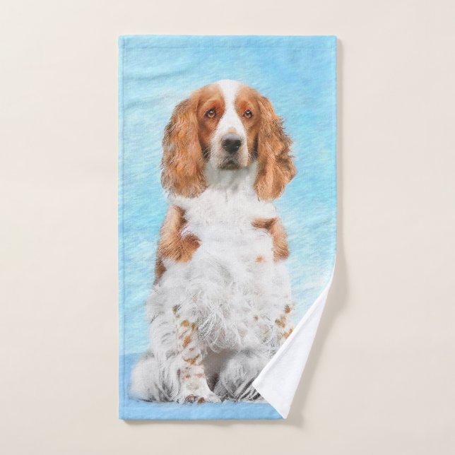 Pintado español de Springer galesa - Arte de perro (Toalla de mano)