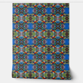 Pintado Hermosa imagen Parot de papel tapiz a medida