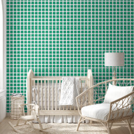 Pintado Lucky 4 Leaf Irish Clover texturizado papel de par