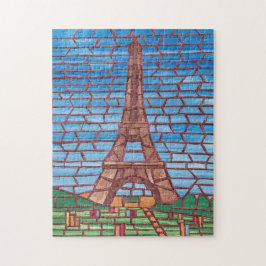 Pintado mosaico Torre Eiffel Jigsaw Puzzles