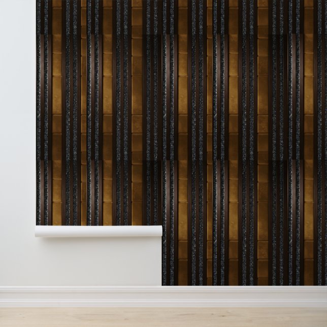 Pintado Paneles Acústicos de Madera Quemada - Papel Pintad (Solicitud)