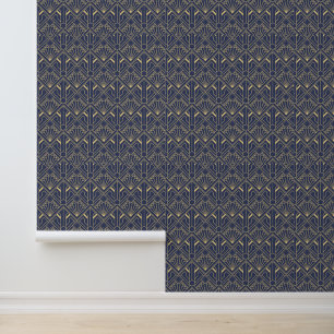 Pintado Papel de escritorio - Art Deco Amarillo/Púrpura
