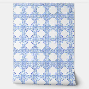 Pintado Papel de escritorio azul de mosaico ornamental