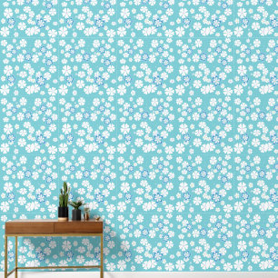 Pintado Papel de escritorio azul y blanco