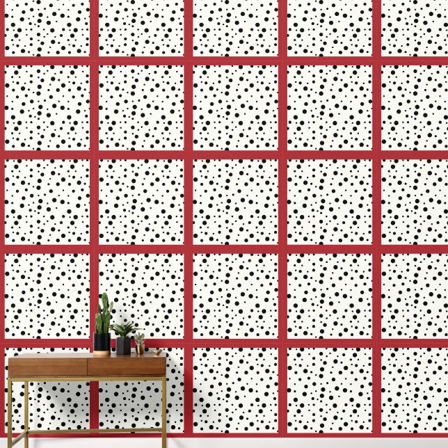Pintado Papel de escritorio Dalmation Red Peel y Stick (Pasillo)