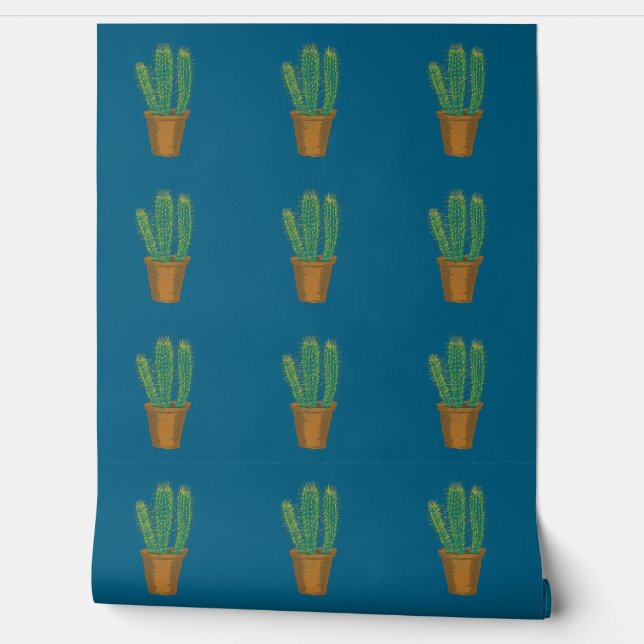 Pintado Papel de escritorio de Cactus (Desenrollar)