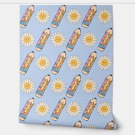 Pintado Papel de escritorio de Groovy School con lápices y