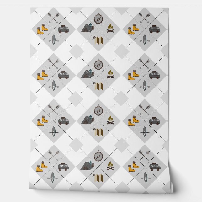 Pintado Papel de escritorio de Happy Camper (Desenrollar)