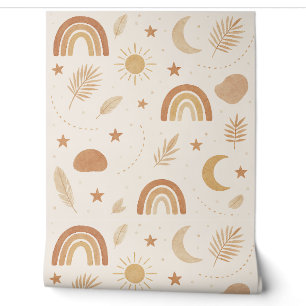 Pintado Papel de escritorio de la guardería Boho Celestial