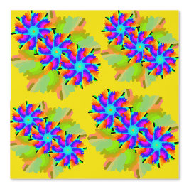 Pintado Papel de escritorio Peel and Stick 4 - Amarillo y