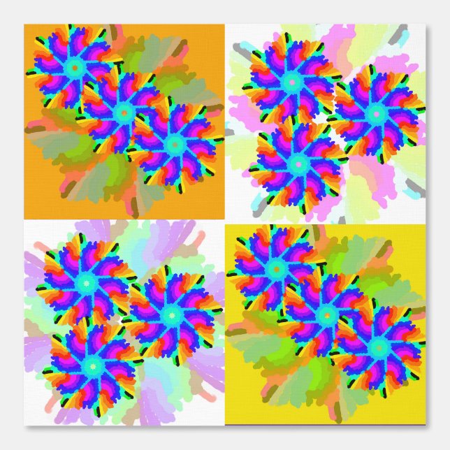 Pintado Papel de escritorio Peel and Stick 7 - Flores míst (Anverso)