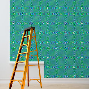 Pintado Papel de escritorio Peel and Stick Blue Green Zig-