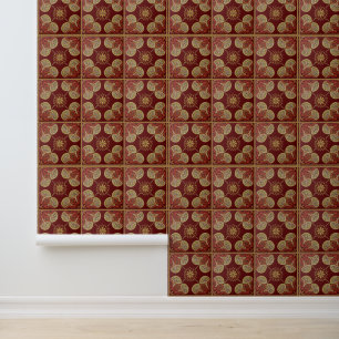 Pintado Papel de fondo de escritorio de azulejo marrón