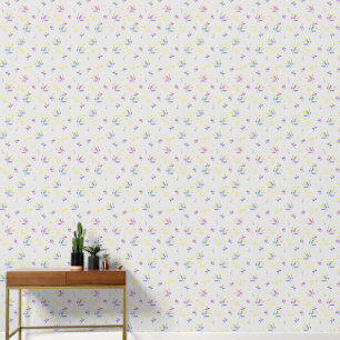 Pintado Papel de fondo de motivos florales