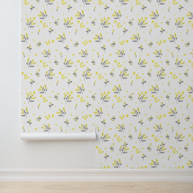 Pintado Papel de fondo de motivos florales (Solicitud)