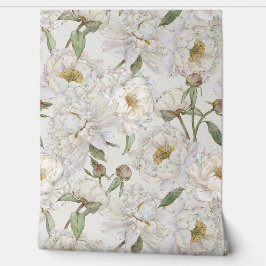 Pintado Papel de fondo floral romántico y elegante