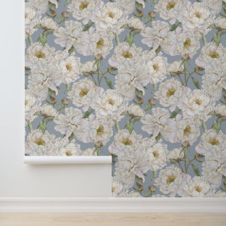 Pintado Papel de fondo floral romántico y elegante