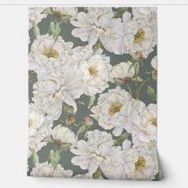 Pintado Papel de fondo floral romántico y elegante