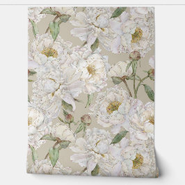 Pintado Papel de fondo floral romántico y elegante