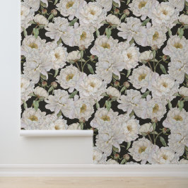 Pintado Papel de fondo floral romántico y elegante