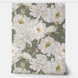 Pintado Papel de fondo floral romántico y elegante