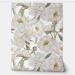 Pintado Papel de fondo floral romántico y elegante