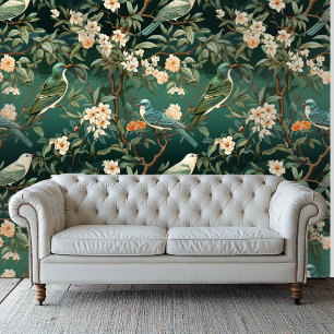 Pintado Papel de fondo florido de estilo chinoyorquino de 