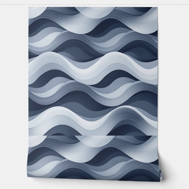 Pintado Papel de fondo Monocromático de efecto de ripple - (Desenrollar)