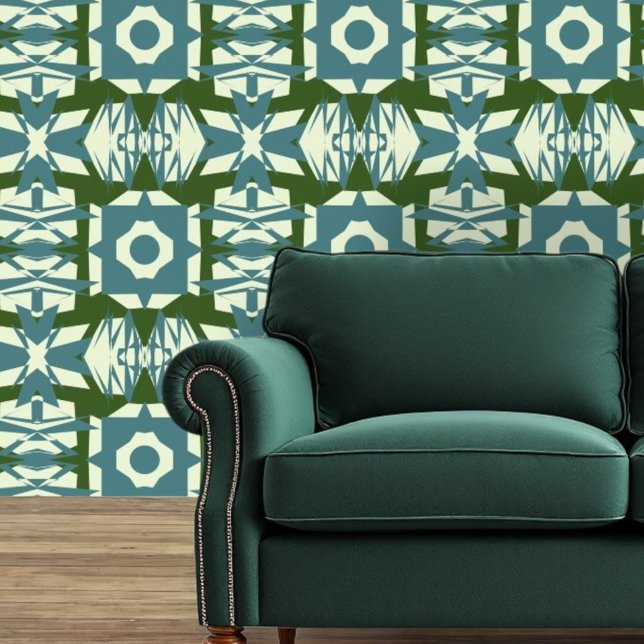 Pintado Papel de fondo para la geometría de Aqua (Subido por el creador)