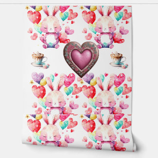 Pintado Papel de fondo romántico El día de San Valentín - 